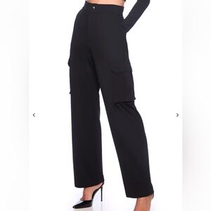 susana monaco cargo pant black small